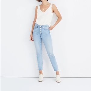 Madewell Petite 9” Mid-Rise Skinny Crop Jeans NWT